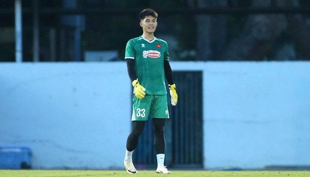 Trần Trung Kiên vẫn phải cạnh tranh cho suất bắt chính ở U23 Việt Nam.